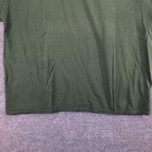 Gildan Mens Co-Alliance T-Shirt Green 3XL Short Sleeve Polycotton Dry Blend - Picture 6 of 13
